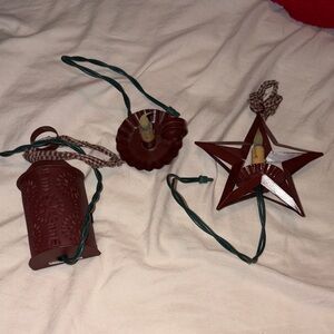Rustic Brown Christmas Ornaments Set